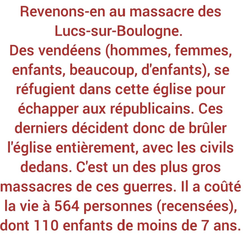 Texte sur le massacre des Lucs-sur-Boulogne